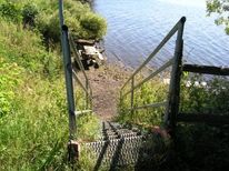 La mise à l'eau est bien aménagée